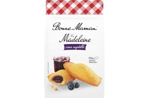 Bonne Maman Madeleines au Bon Cœur de Myrtille, 300g (L'emballage peut varier)