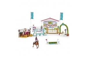 Schleich 42440 Tournoi équestre Entre Amis, dès 5 Ans, Horse Club - Coffret, 40 x 10,5 x 34,5 cm