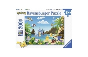Ravensburger - Puzzle Enfant - Puzzle 200 pièces XXL - Attrapez-les tous ! / Pokémon - À partir de 8 ans - Puzzle de qualité supérieure - Carton épais et résistant - Jeu vidéo - 12840