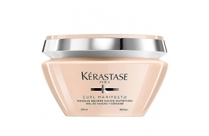 KÉRASTASE Curl Manifesto - Masque Beurre Haute Nutrition - Masque Capillaire Extra Riche - Répare & Renforce - Miel de Manuka & Céramides - Cheveux Bouclés - Frisés & Crépus - 200 ml