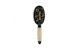 Harry Potter - Brosse à Cheveux Démêlante - Brosse Ergonomique - Manche Gel en Silicone - Tous Types de Cheveux - Accessoire Officiel de l'École de Poudlard - Magie