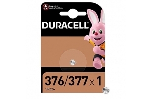 Duracell Pile oxyde d'argent spéciale 377/376 1,55 V, pack de 1 (SR66 / SR626 / V377 / V376 / SR626W / SR626SW) conçue pour une utilisation dans les montres, calculatrices et dispositifs médicaux