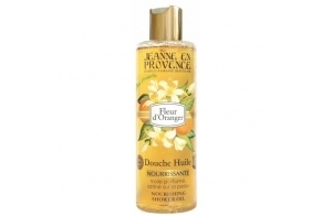 JEANNE EN PROVENCE - Douche Huile Fleur d'Oranger - Nettoie, Nourrit & Parfume - Gel Douche Pour Peaux Sèches - 95% d'Ingrédients d'Origine Naturelle - Fabriqué en France à Grasse - 250 ml