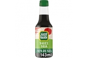 SUZI WAN Sauce Soja Allégée en Sel 143ml