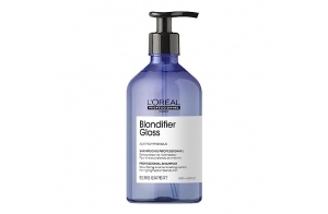 L'Oréal Professionnel,Shampoing Nutritif & Illuminateur, Cheveux Blonds ou Méchés en Manque d'Eclat, Restaure, Nourrit & Réhausse la Brillance, Enrichi en Vitamine E, Blondifier, 500 ml, Série Expert