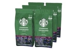 STARBUCKS Espresso Roast, Torréfaction Brune, Café Moulu 200g (Pack de 6)