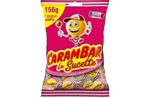 Carambar Bonbon Sucettes Caramel, 156g