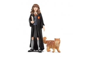 schleich 42635 Hermione et Pattenrond, dès 6 ans, WIZARDING WORLD - figurine, 3 x 3 x 10 cm