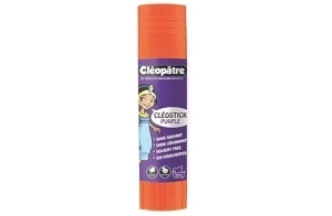 CLEOPATRE - CLEOSTICK violet, bâton de colle violette plastique recyclé au format 8gr