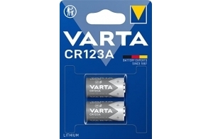 VARTA Piles CR123A, lot de 2, 3V, piles spéciales pour petits appareils électroniques, longue durée de vie, hautes performances