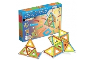 GEOMAG CLASSIC CONFETTI 68 Pièces Jeu de construction magnétique pour enfants, cadeau pour garçons et filles de 5 6 7 8 9 10 11 12 13 ans, constructions magnétiques, jeux pour enfants