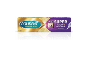 Polident Super étanchéité + scellant, adhésif pour prothèse dentaire, limite les infiltrations de nourriture, longue tenue pour toute la journée, 40 g