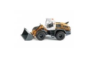 siku 3561, Chargeuse sur Pneus Liebherr L 556, 1:50, métal/plastique, Orange, Chargeur frontal mobile, Capot moteur ouvrable,