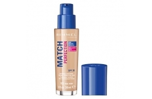 Rimmel - Fond de Teint Match Perfection - Couvrance Légère - Hydratation 24H - 103 True Ivory - 30ml