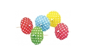 Amscan - 551122-10 Mini Parasols pour Cocktail - 10 cm