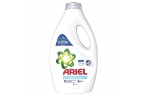 Ariel Lessive Liquide, 120 Lavages (5x24), Sensible, 0% Colorants, Testé Dermatologiquement, Élimine Les Taches Incrustées, Impeccable Même En Cycle Court Et À Froid, Fabriqué en France