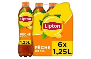 Lipton Thé Glacé Pêche 6x1,25L