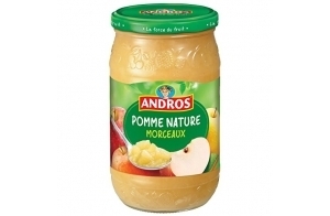 ANDROS Compote Pomme Morceaux 750 g - Lot de 3