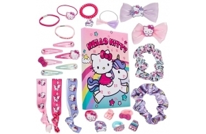 Hello Kitty Calendrier de l'Avent 2024 pour Fille avec Accessoires Cheveux