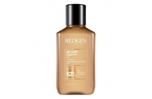 REDKEN - Huile d'Argan Concentrée Multi-Bénéfices pour Cheveux Secs et Désydrathés - Nourrissante & Sublimatrice - Protéines & Huile d'Argan - Produit Vegan - All Soft - 111ml