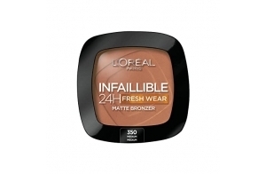 L'Oréal Paris - Poudre Bronzante Longue Tenue - Waterproof - Infaillible 24H Fresh Wear - Teinte : Medium (350) - 26,4 g