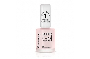 Rimmel - Vernis à Ongles Super Gel French Manicure - Couleur et Brillance - Longue Tenue - 091 english Rose - 12 ml