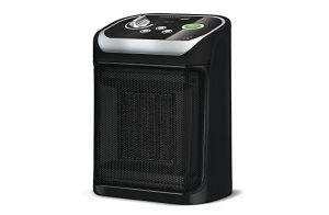 Rowenta Mini Excel Eco Safe Chauffage soufflant céramique, Radiateur électrique, Chauffage d’appoint, Sécurité renforcée, Puissant, Silencieux, Compact SO9266F0, Noir