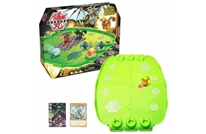 BAKUGAN EVOLUTIONS - ARENE DE COMBAT EVO BATTLE SAISON 4 - Arène Officielle De Combat 60 Cm - 1 Bille Bakugan Exclusive 2 Bakucore 2 Cartes Collection - Dessin Animé Bakugan - Jouet Enfant 6 Ans et +