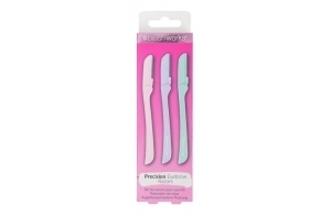 Brushworks Precision Lot de 3 rasoirs à sourcils Pastel