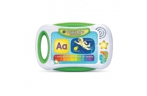 VTech - TactiKid Pocket Apprenti Lecture, Tablette Tactile Sans Écran, Jouet Interactif pour Apprendre à Lire, 14 Fiches d'Activités, Cadeau Enfant de 4 Ans à 7 Ans - Contenu en Français