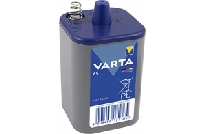 VARTA Piles 430, Pile Bloc 4R25X, lot de 1, Chlorure de Zinc, 6V, principalement utilisé dans les dispositifs de sécurité, par exemple les systèmes d'alarme, les lampes fixes ou clignotantes