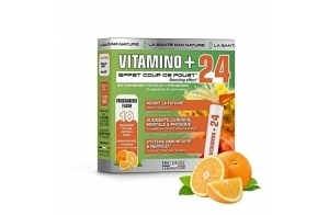 VITAMINO + Unicadoses - Complexe Multivitamines A, B, C, D3, E, Minéraux, Acides Aminés, Immunité, fatigue - Prêt à boire, goût Orange - Eric Favre