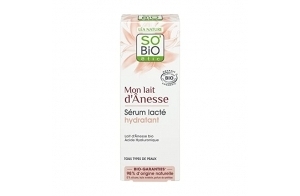 So'Bio étic - Sérum booster d'hydratation - Mon Lait d'Ânesse - Tous types de peaux - Certifié Cosmebio - Tube de 30 ml