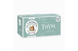 Les 2 Marmottes - Infusion Thym des Marmottes 30 sachets - Anti rhume - Bien-Être et Relaxation - Pour dégager les voies respiratoires - Made In France - Sans arômes ajoutés - 35g