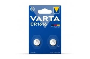 Varta Pack de 2 Piles Électroniques Lithium CR1616