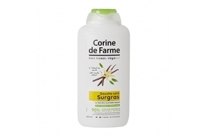 Corine de Farme - Douche Soin Surgras à l'Extrait de Vanille - Nourrit et Hydrate la Peau - pH Neutre, 95% d’Ingrédients d’Origine Naturelle, Formulation Clean Beauty, Fabriqué en France - 500 ml