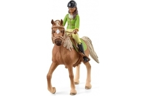 schleich 42542 Horse Club Sarah & Mystery, dès 5 ans, HORSE CLUB - coffret, 10 pièces