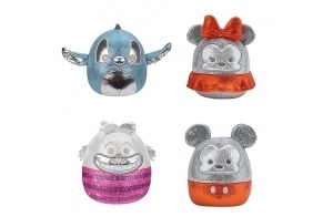 Squishmallows Pack de 4 Peluches Original Disney100 de 12,5 cm - Petite Peluche Ultra Douce Jazwares Officielle