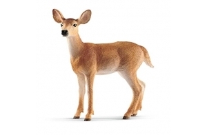 Schleich 14819 Biche de Virginie, dès 3 ans, Wild Life - figurine, 8,6 x 3,5 x 8,5 cm