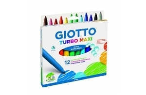 GIOTTO Turbo Maxi - Etui 12 feutres