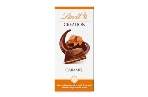 Lindt Tablette Chocolat au Lait cœur caramel, 150g