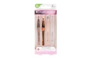 Brushworks HD Pincettes Combinaison Ensemble Or Rose 4 Pièces 4 Unités