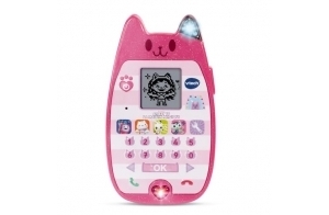 VTech - Gabby et La Maison Magique, Le Smartphone Éducatif, Téléphone Portable Enfant avec Écran Rétroéclairé, 4 Jeux, Oreille de Chat Lumineuse, Cadeau Enfant de 3 Ans à 7 Ans - Contenu en Français