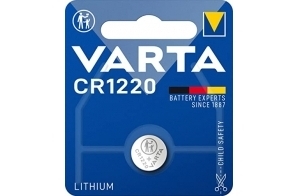 VARTA Piles Bouton CR1220, lot de 1, Lithium Coin, 3V, emballage sécurisé pour les enfants, pour petits appareils électroniques - clés de voiture, télécommandes, balances
