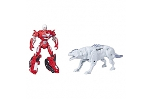 Transformers: Rise of The Beasts, Beast Alliance, Pack de 2 Figurines Beast Combiners Arcee et Silverfang, dès 6 Ans, 12,5 cm