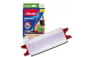 Vileda Recharge Ultramax Care, Paquet de 1, pour les sols délicats, Microfibre 100 % Recyclée, Nettoyage en Douceur des Parquets