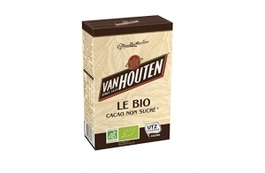 Van Houten Cacao Non Sucré boîte Bio 125 G