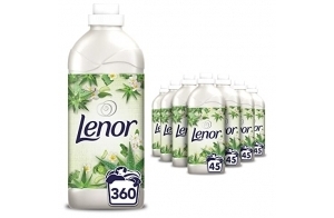 Lenor Aloe Vera Adoucissant, 360 Lavages (1.035L x 8), Pour Une Fraîcheur Et Une Douceur Durables Sans Colorants