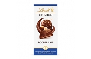 Lindt Tablette Le Rocher Lait Creation, Chocolat au Lait, 150g