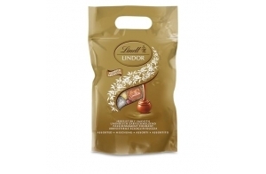 Lindt - Sachet Grand format LINDOR - Assortiment de Chocolats - Cœur Fondant, 1kg